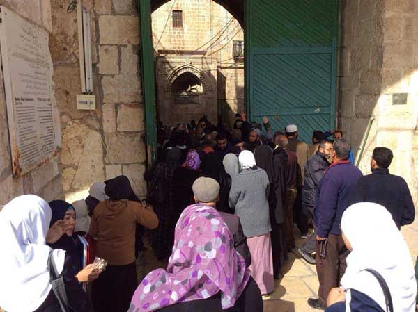 من أمام المسجد الأقصى...نساء فلسطين يستصرخن فهل من معتصم؟
