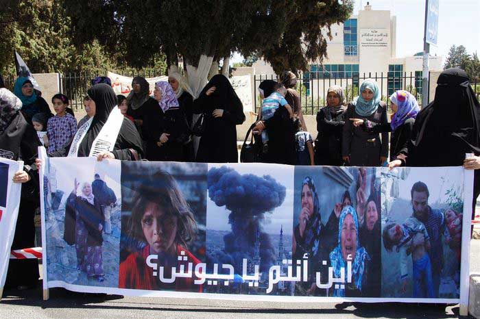ولاية الأردن: وقفة النساء والأطفال نصرة لأهل غزة