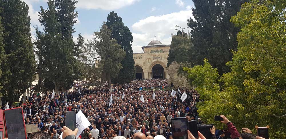 شاهد: حزب التحرير يوزع نشرة في كافة أنحاء فلسطين ويوجه من الأقصى نداء للأمة وجيوشها يدعوها لتحرير فلسطين وإقامة الخلافة