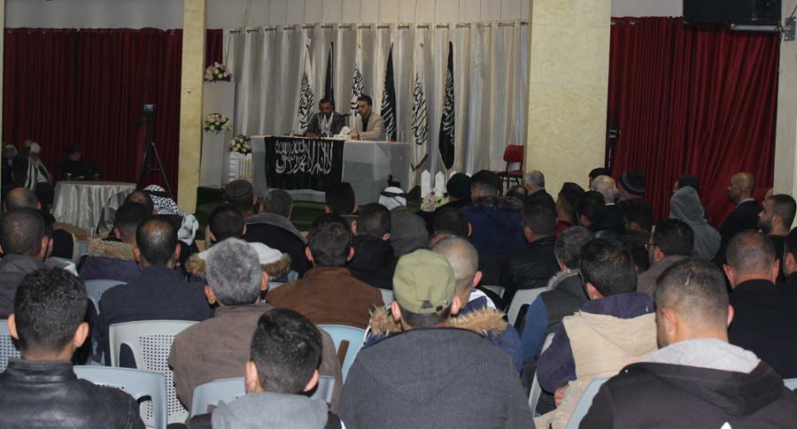 شباب حزب التحرير يعقدون محاضرة حاشدة في بيت فجار بعنوان "الخلافة نصر من الله وفتح قريب"