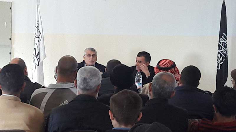 شباب حزب التحرير في منطقة شرقي القدس يعقدون محاضرة حول المناهج المدرسية
