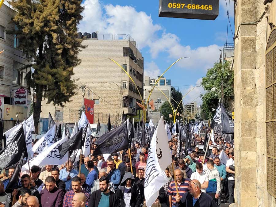 صور لوقفة حزب التحرير في الخليل نصرة لغزة