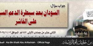 جواب سؤال: السودان بعد سيطرة الدعم السريع على الفاشر